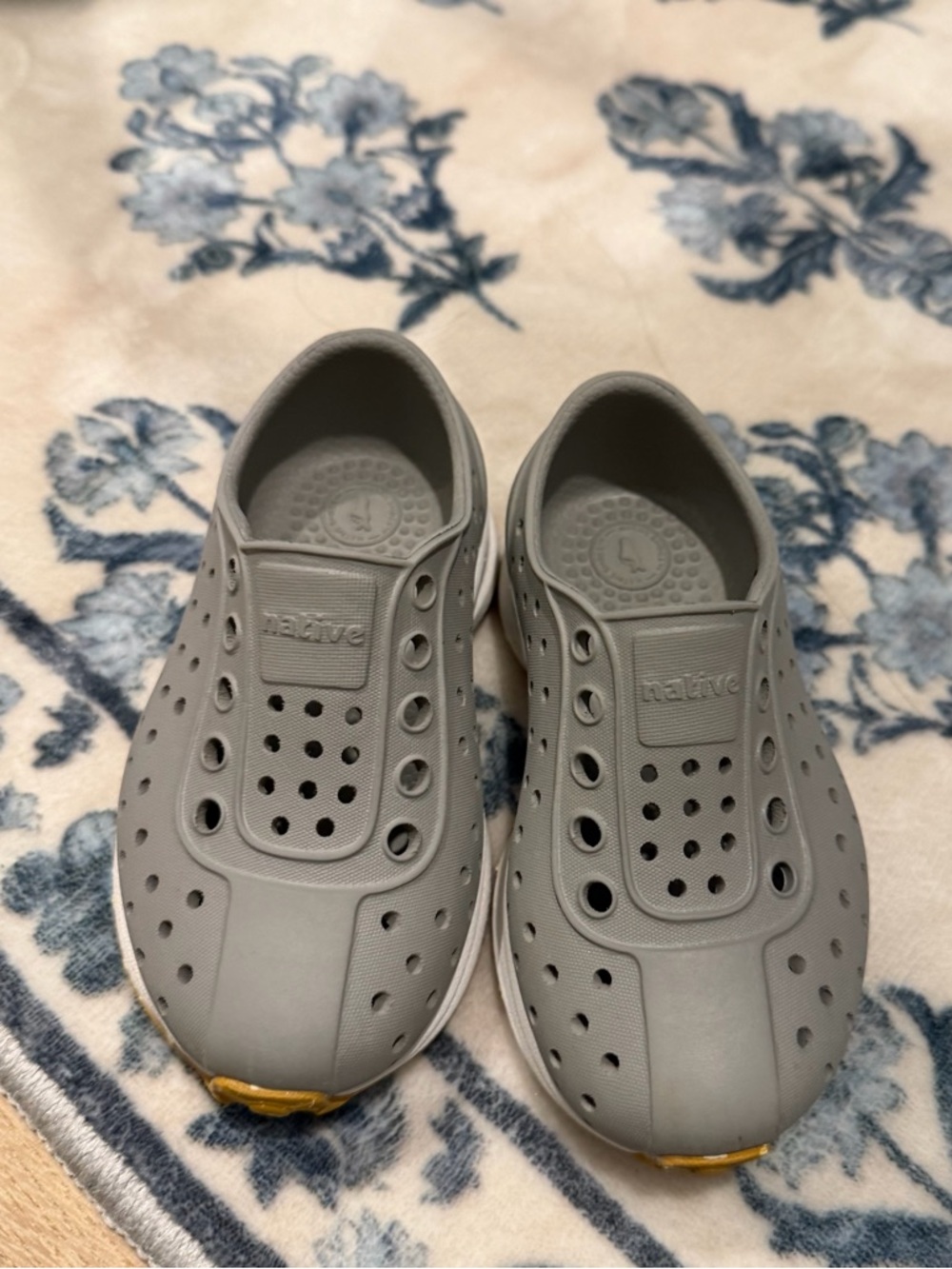 Native Light Gray Slip-On Perforated Water Shoes
